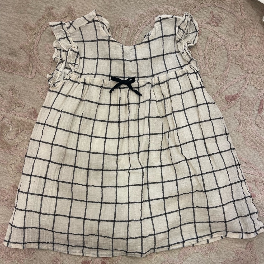 Checkered Kids Casual Dress